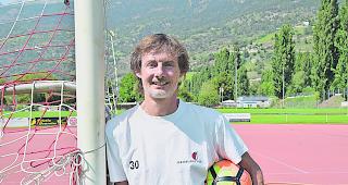 Trainer der Fussballschule: Martin Z`Brun.
