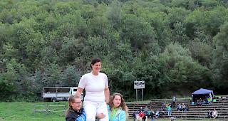 Franziska Ruch, Siegerin des Oberwalliser Frauenschwingfestes.