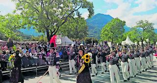 H&ouml;hepunkt. Nach dem Basel Tattoo waren die Grunder nun auch zu Gast am Unspunnenfest in Interlaken. 
