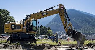 Pilotsanierung einer mit Quecksilber verschmutzten Parzelle im Sommer 2016 in Visp. Muss der Staat Wallis auch im Kanton Waadt f&uuml;r Verschmutzungen aufkommen? (Archivbild)