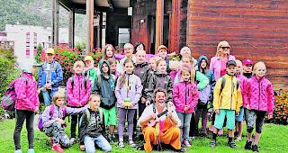 Freudige &Uuml;berraschung. Die Kinder von Tschernobyl erlebten ein paar humorvolle Stunden.  