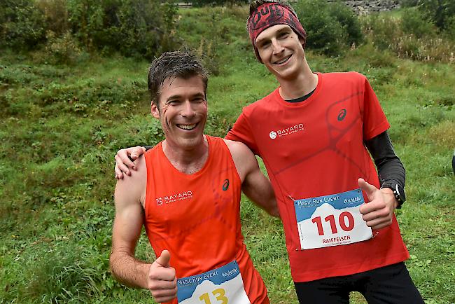 Guido Heynen (links) und Joel Karlen sind die Herrensieger über die beiden Laufdistanzen.