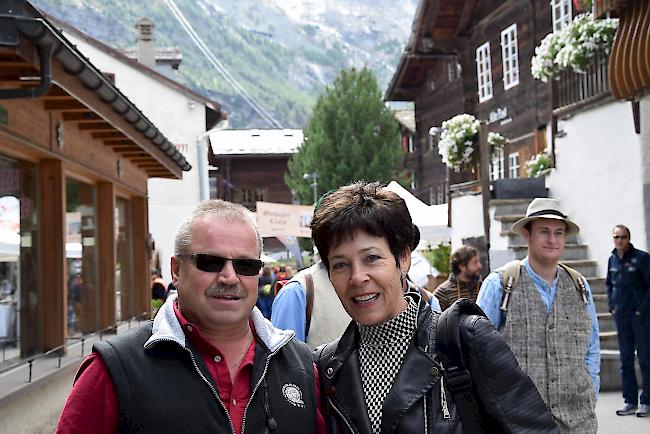 Eligius Heinzmann (57) und Doris Gruber (56) beide aus Baltschieder.