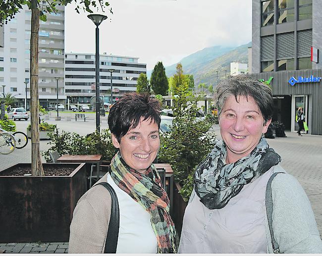 Christine Jaggi (46) und Iren Ebener (50) aus Kippel .
