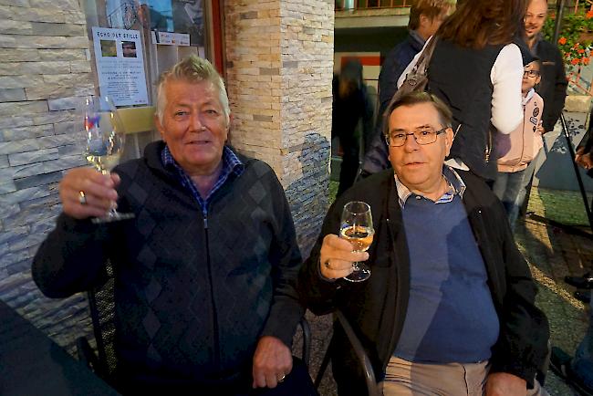 Albert Plaschy (76) und Bernhard Witschard (65), beide aus Varen.