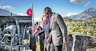 Feierlich. Die traditionelle Inspektion der Kanone stand im Mittelpunkt.  