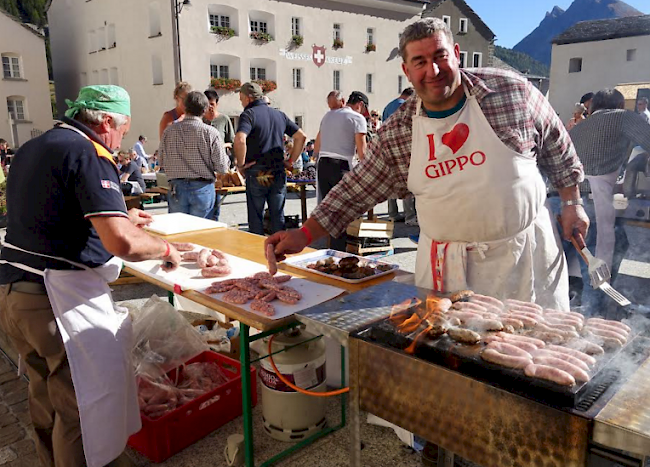 Chefkoch «Gippo» bot italienische Spezialitäten aus Trontano feil.
