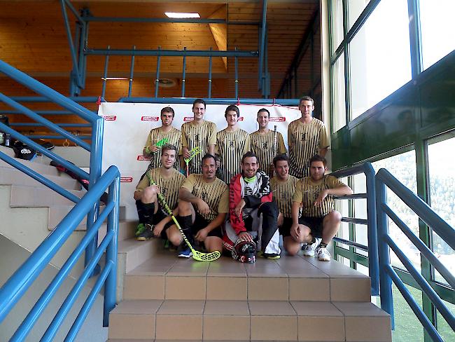 Der Leader der Herren B Oberwalliser Unihockey Meisterschaft Ibex Grächen.