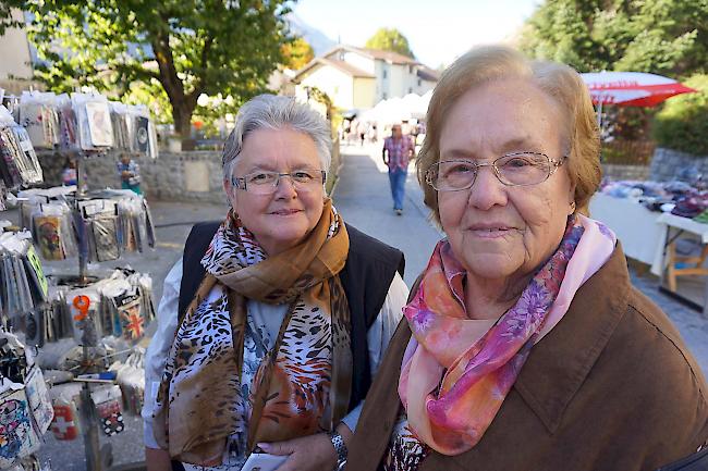 Marlyse Andenmatten (66) und Margreth Imboden (77) aus Hohtenn.