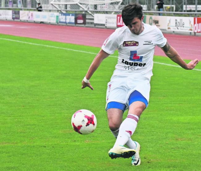 Zweifacher Torschütze. Vitezslav Hrdlicka brachte den FC Oberwallis Naters mit einem Kopftor in Führung und sorgte in der Nachspielzeit für die endgültige Entscheidung.