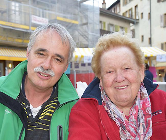 Daniel (56) aus Naters und Irmgard Venetz (75) aus Visp.