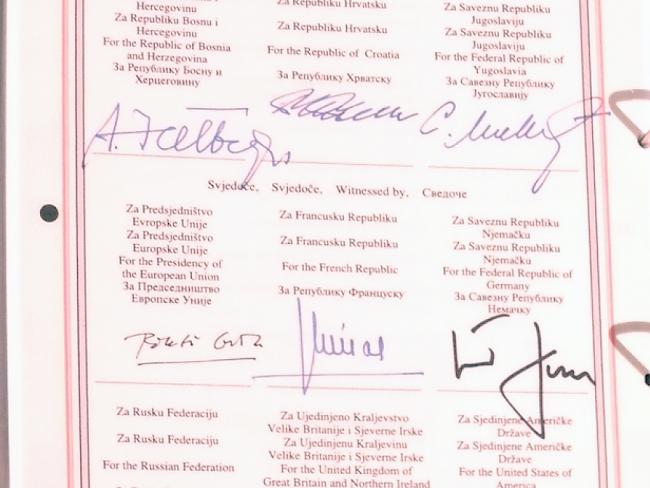 Das Friedensabkommens von Dayton besiegelte 1995 das Ende des Bosnien-Krieges, in dem rund 100