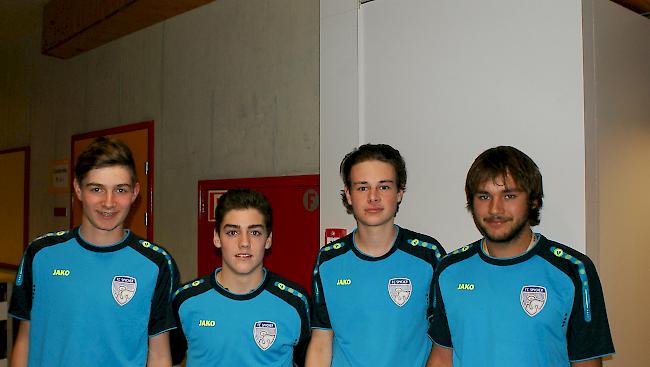 Angelo Gottsponer (17), Lars Zimmermann (16), Loris Gottsponer (17), Adriano Heinzmann (20) alle aus Visperterminen