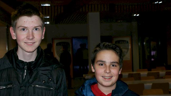 Thomas Salzgeber ( 15) und Marcio Zimmermann (16) beide aus Visperterminen