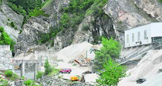 Naturgefahren. Das Kieswerk am Baltschiederbach weicht bald den Hochwasserschutzmassnahmen der Gemeinde Baltschieder. 