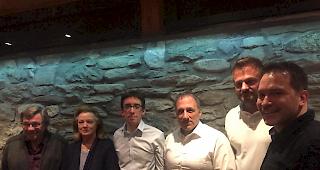 Beat Gasser, Elda Kalbermatter, Michael Kreuzer, Alfredo Werlen (neu), Oliver Stehlin (neu) und Gastreferent Michael Graber.