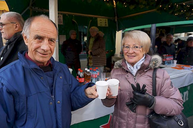  Théo Vogel (69) aus Visp und Paula Weger (75) aus Münster .