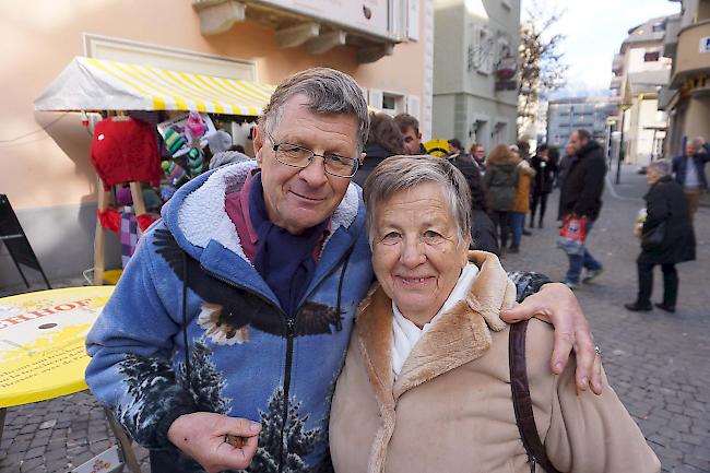 Otto Kuonen (68) und Susanne Kummer (74) aus Bitsch.