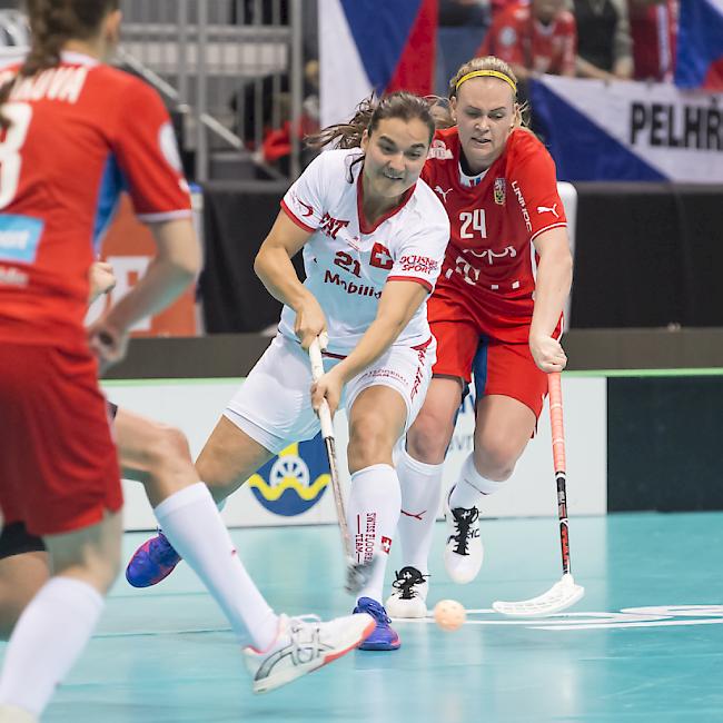 Matchwinnerin: Die Rekord-Torschützin Corin Rüttimann erzielt gegen Tschechien alle Schweizer Tore