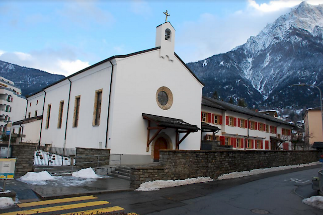 Das Kapuzinerkloster Brig an der Kapuzinerstrasse in Glis.