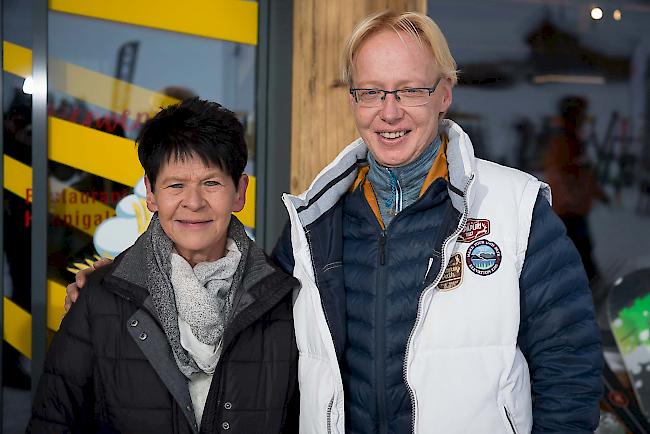 Christa Ruff (63) und Roger Williner (44), beide aus Grächen.