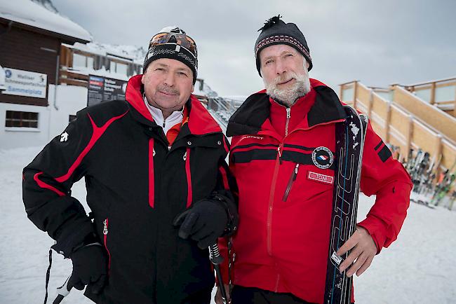 Alexander Zuber (55) aus Stalden und Gruber Toni (65) aus Grächen.