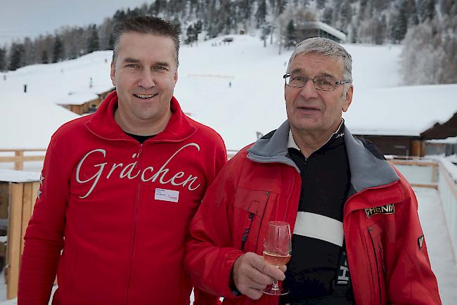 Berno Stoffel (48) aus Grächen und Hubert Stoffel (77) aus Visperterminen.