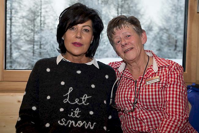 Margrit Andenmatten (55) und Blanka Perren (66), beide aus Grächen.