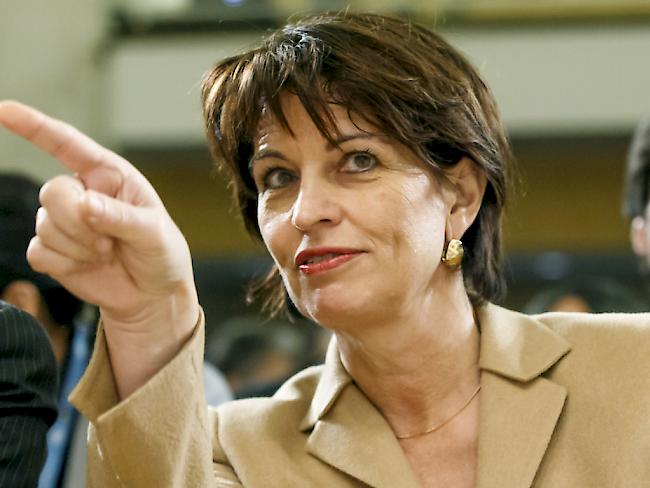 Medienministern Doris Leuthard ist besorgt über die Situation bei der SDA.