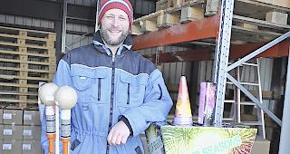 Feuerwerkfachmann Ivan Ritler.