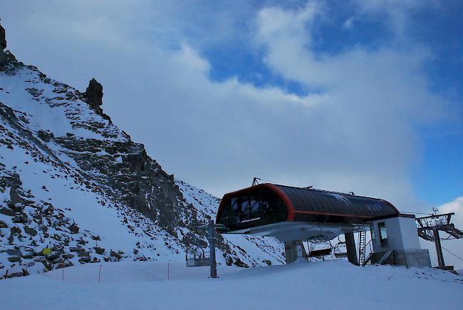 Die Bergstation der neuen rund 7 Millionen Franken teuren Sesselbahn.