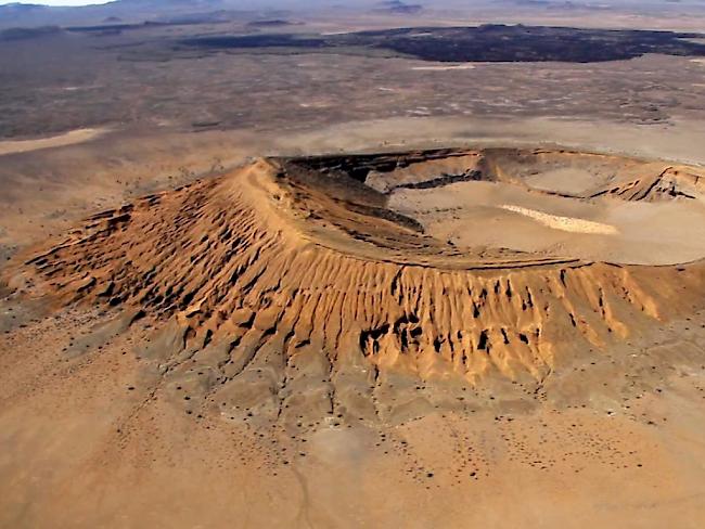Hier könnten künftig Astronauten für einen Mars-Einsatz üben: Das Naturschutzgebiet El Pinacate in der Sonora-Wüste in Mexiko. (Archiv)
