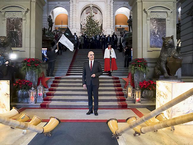 Durch die direkte Demokratie könnten in der Schweiz alle mitbestimmen, wie sie leben wollten, sagt der neue Bundespräsident Alain Berset in seiner Neujahrsansprache. (Archivbild)