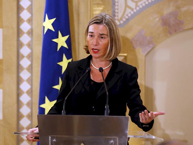 "Inakzeptabler Verlust von Menschenleben": die EU-Aussenbeauftragte Federica Mogherini über die Gewalt im Iran. (Archivbild)