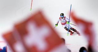 Marcel Hirscher gibt in Adelboden Gas.