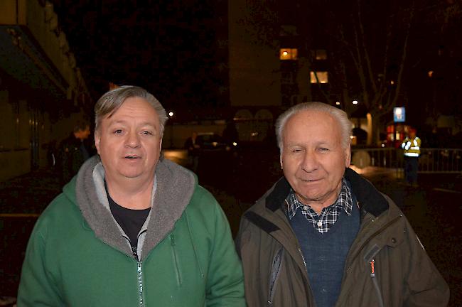 Elmar Ammacker (61) und Anselm Dirren (82) beide aus Agarn.