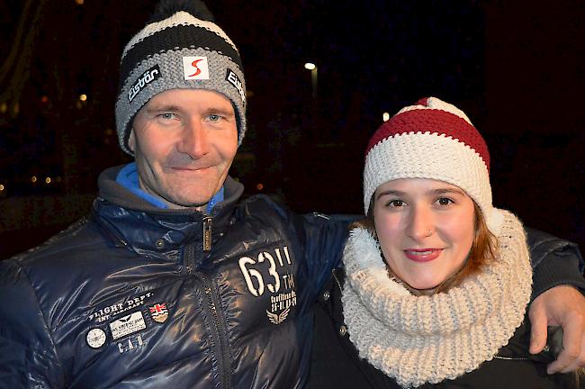 Jean-Claude (49) Jeiziner und Alisha Jeiziner(21) beide aus Visp.