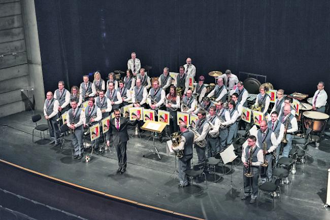 Tradition. Bereits zum 16. Mal tritt die Polizeimusik im Oberwallis auf.