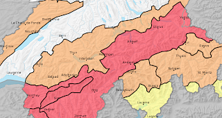 Stufe 4. Der ganze Kanton Wallis hat eine grosse Lawinengefahr.