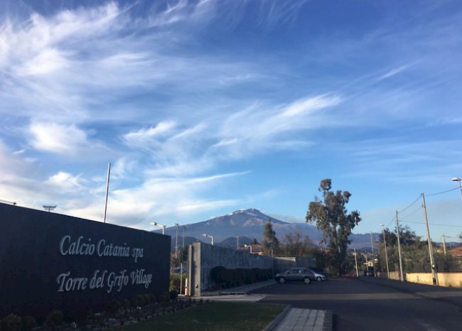 Eindrücke aus dem Sittener Camp, dem "Torre del Grifo", der Heimat von Serie-C-Klub Catania Calcio an den Ausläufern des Vulkans Ätna.