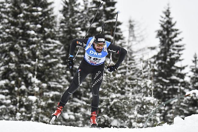 Benjamin Weger belegt in Antholz den 13. Platz. 