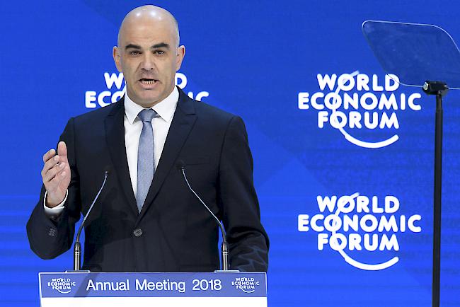 Alain Berset während seiner Rede