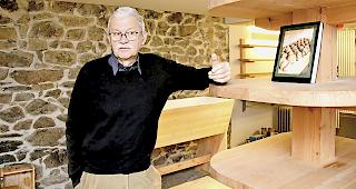 Christoph Meichtry, hier in der Backstube des Bielh&uuml;s, ist Pr&auml;sident der Kulturkommission Ausserberg.