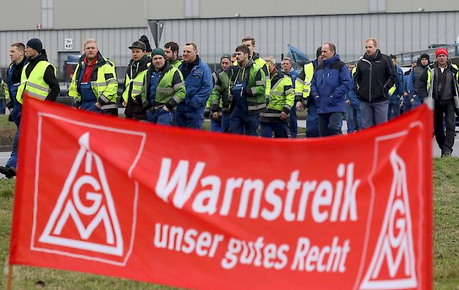 «Unser gutes Recht». Ein Warnstreik von dieser Woche in Rostock.