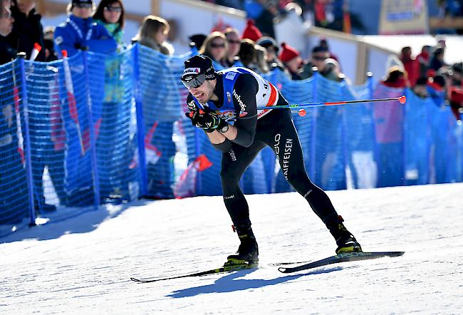 Im Sprint. Dario Cologna belegte den zehnten Platz - für ihn das beste Resultat bei einem Weltcup-Sprint seit über zwei Jahren.
