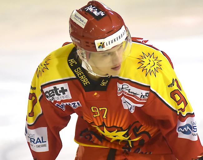Luca Valenza und der HC Siders, eine 3:4-Heimniederlage gegen Verfolger Vallée de Joux.