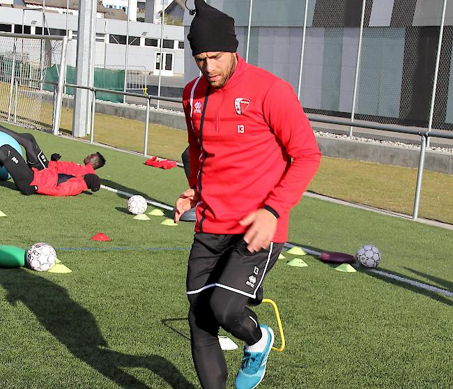 Pajtim Kasami im Training des FC Sitten.