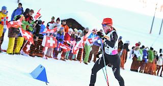 Nadine F&auml;hndrich, unterwegs zu WM-Bronze in Ulrichen.