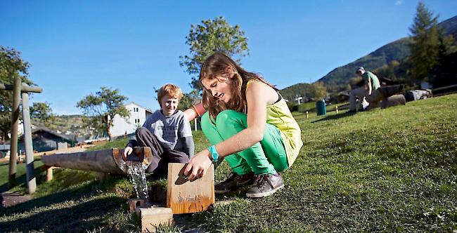 Der Suonen- und Sudelpark in Unterbäch: Eines von vielen Projekten, das von der Schweizer Berghilfe unterstützt wurde.