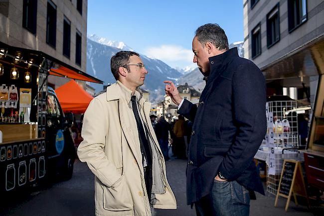 Soooo kleinlich. Die Staatsräte Christophe Darbellay (rechts) und Frédéric Favre.